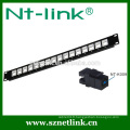 16 ports cat5e cat6 rj45 utp panneau modulaire modulaire